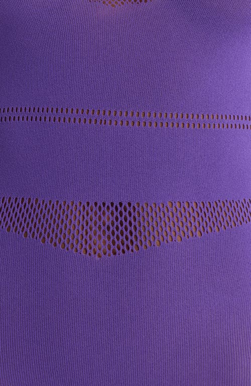 Hauty Matilda Long Sleeve Teddy In Purple