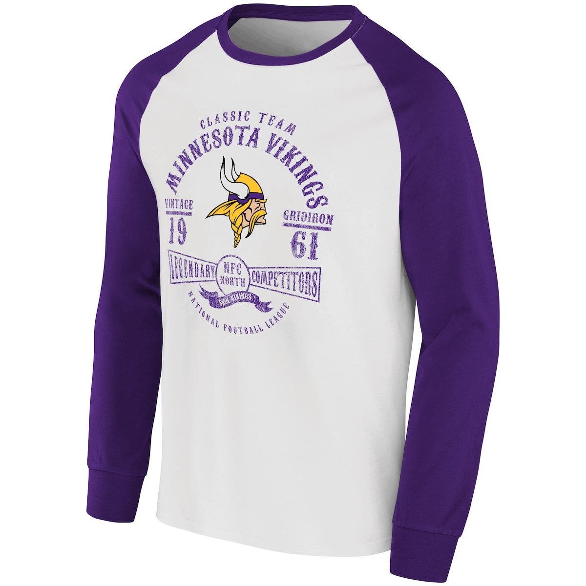 Purple Minnesota Vikings Vintage Raglan 