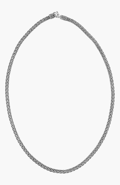 John Hardy Classic Chain Slim Necklace in Silver at Nordstrom, Size 18 In