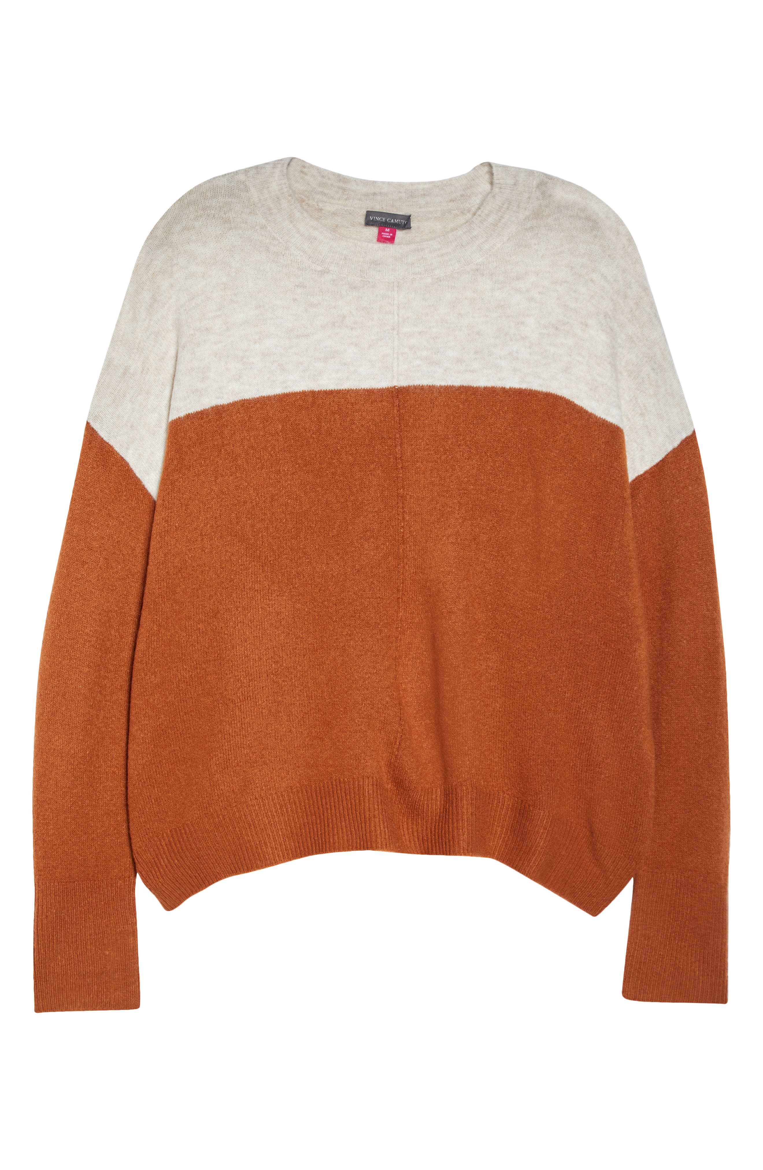 extend shoulder colorblock sweater vince camuto