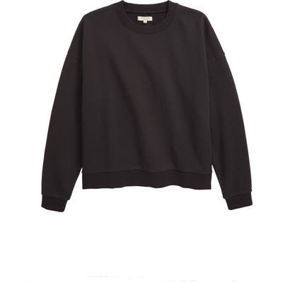 Madewell Recycled Cotton Oversize Sweatshirt, Black