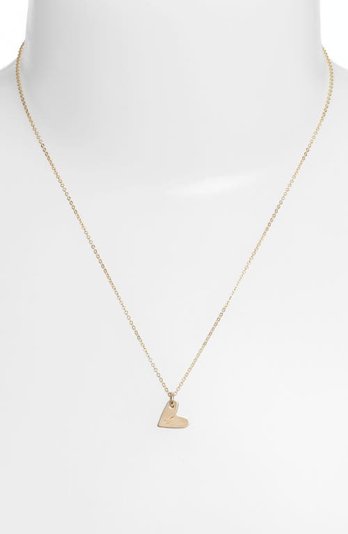Nashelle 14k-gold Fill Initial Mini Heart Pendant Necklace In Gold/i