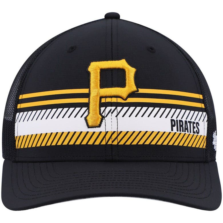 47 BRAND '47 BLACK PITTSBURGH PIRATES CUMBERLAND TRUCKER SNAPBACK HAT