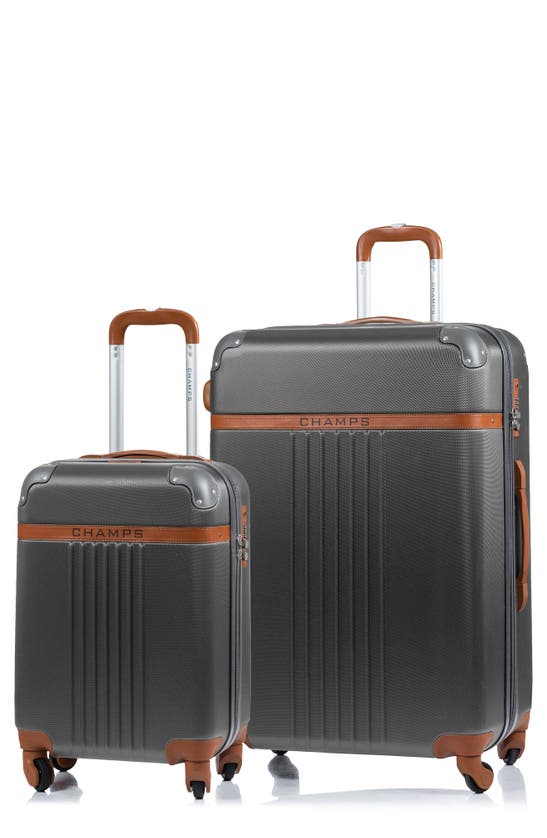 Champs Vintage Collection Luggage 2-piece Set In Grey