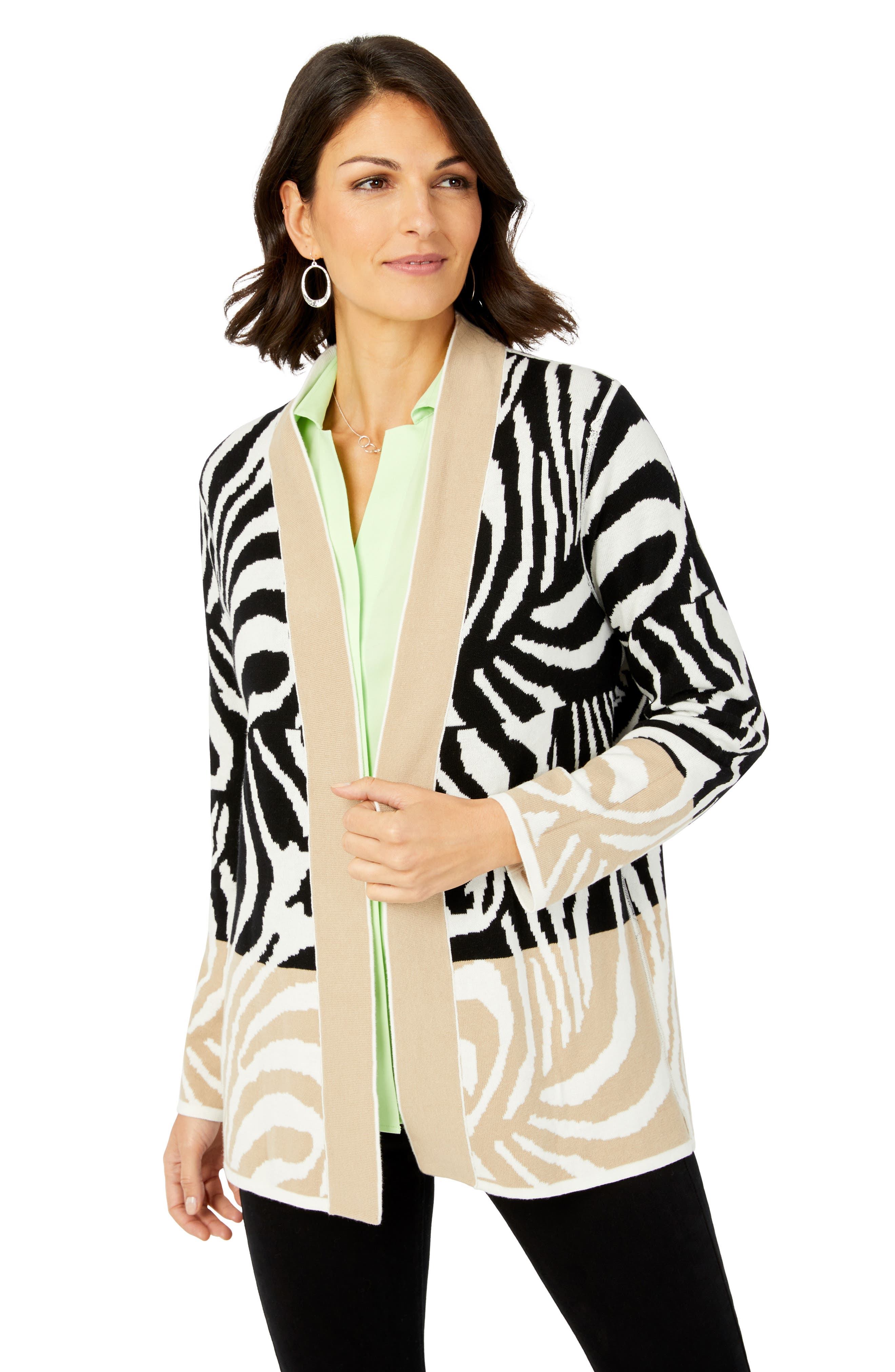 Foxcroft Joell Reversible Animal Print 