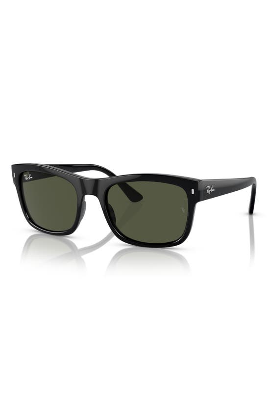 Shop Ray Ban 56mm Square In Black
