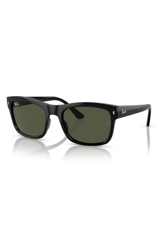 Shop Ray Ban Ray-ban 56mm Square In Black