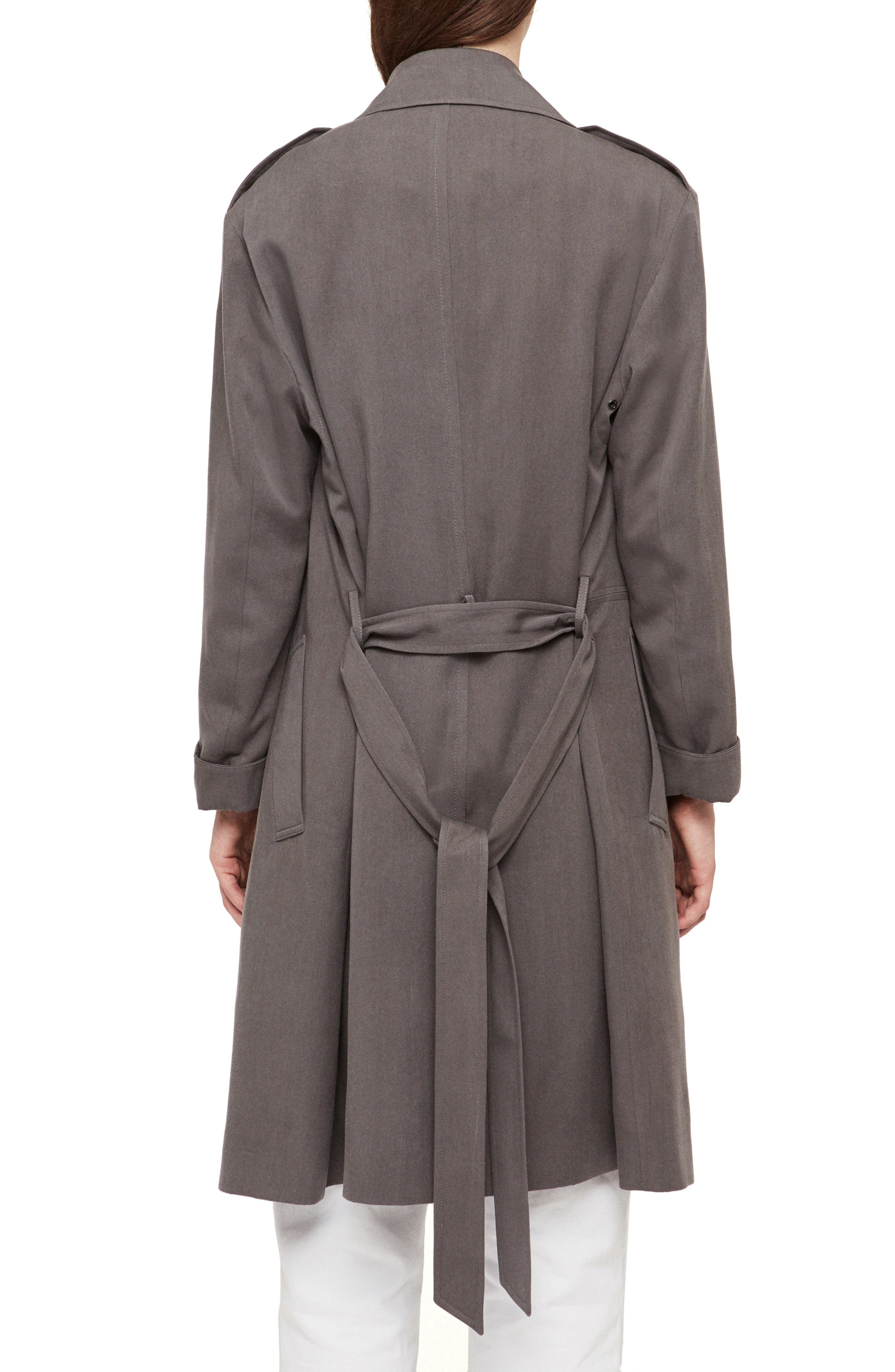 allsaints bexley trench coat