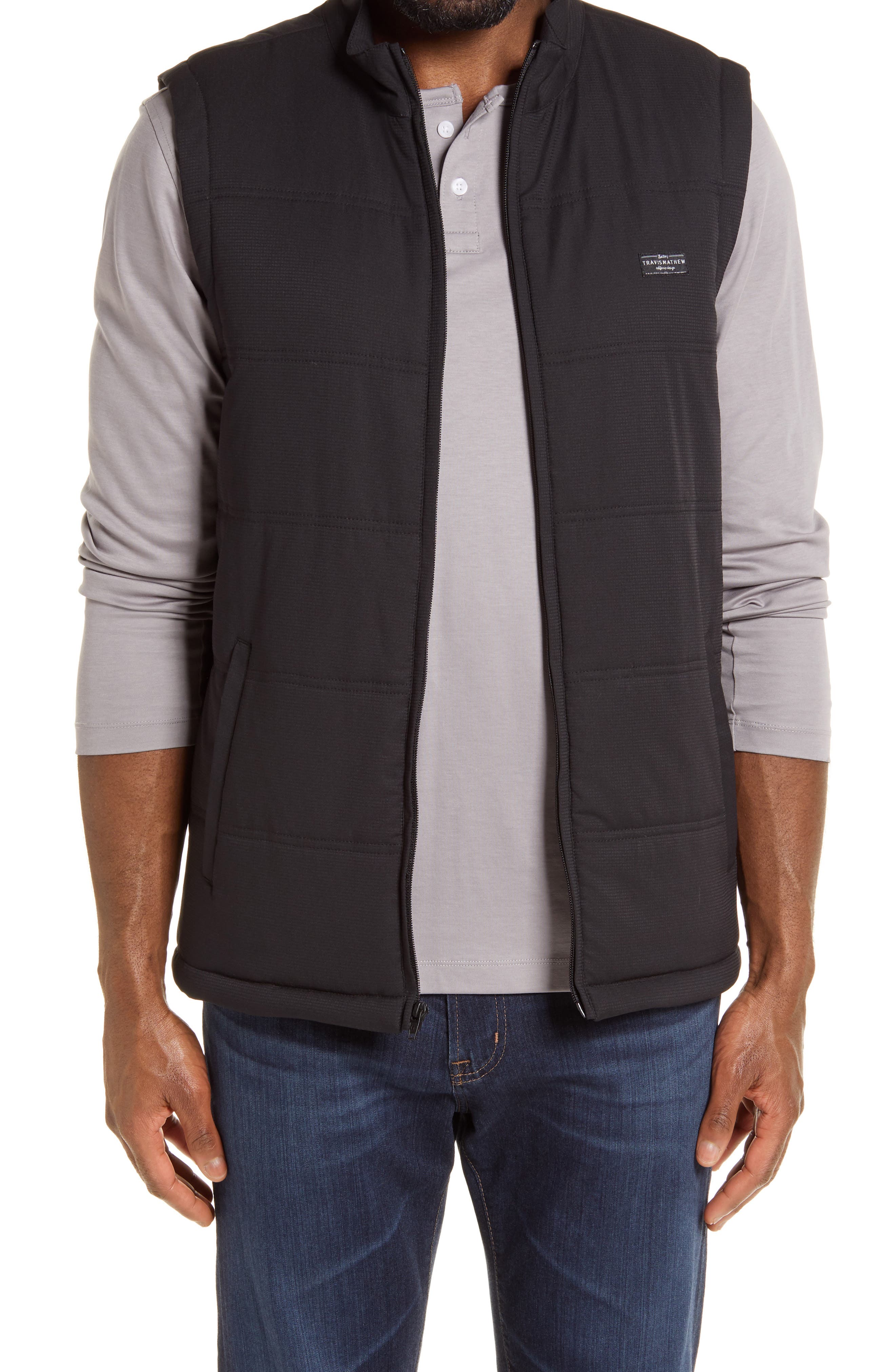 Veste Homme Travis Mathew Crystal Cove 2.0 Gris Clair Taille L