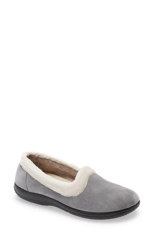 Cordani Meena Faux Fur Slippers in Grey Fabric