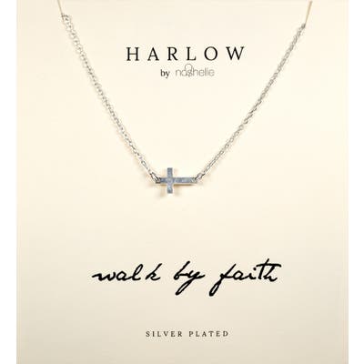 Harlow By Nashelle Sideways Cross Boxed Necklace