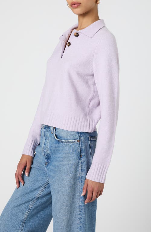 Shop French Connection Vhari Polo Sweater In Orchid Petal