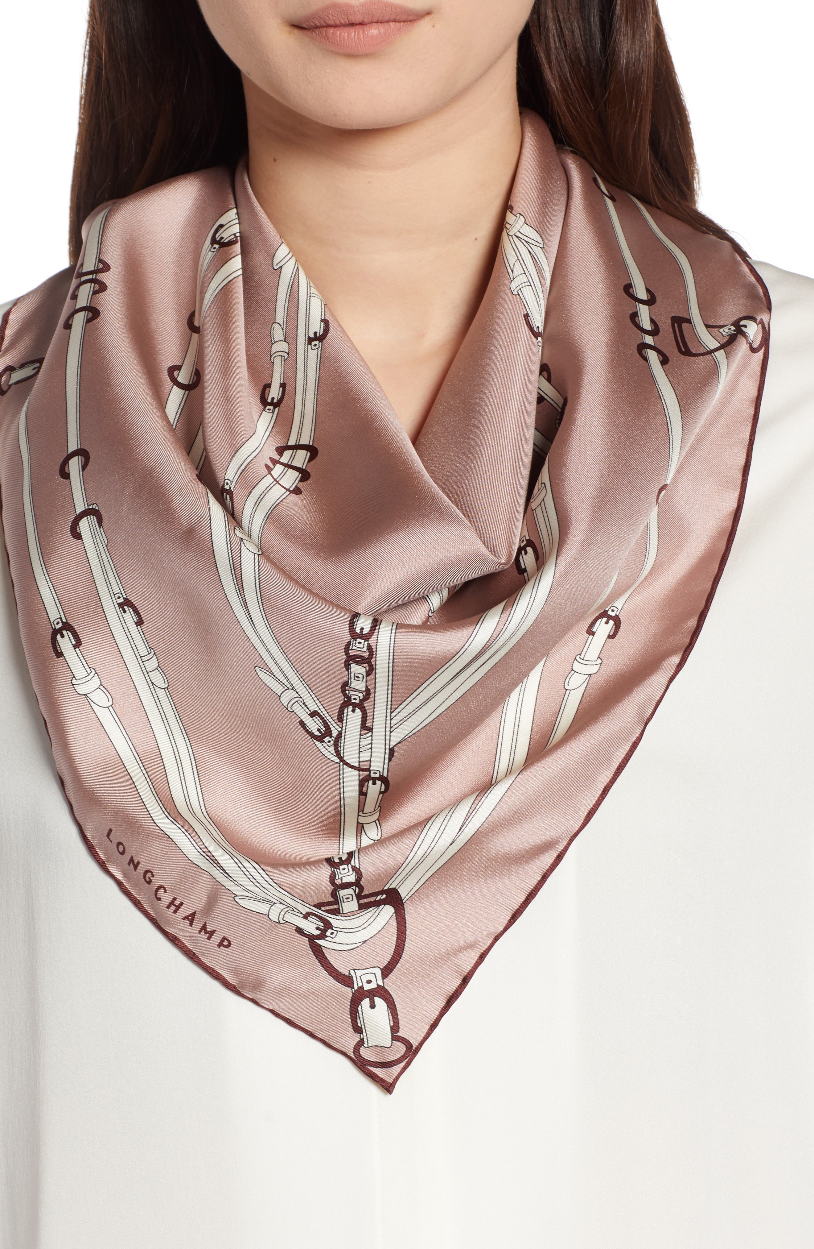 longchamp silk scarves