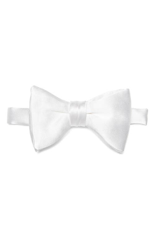 Silk Bow Tie in White