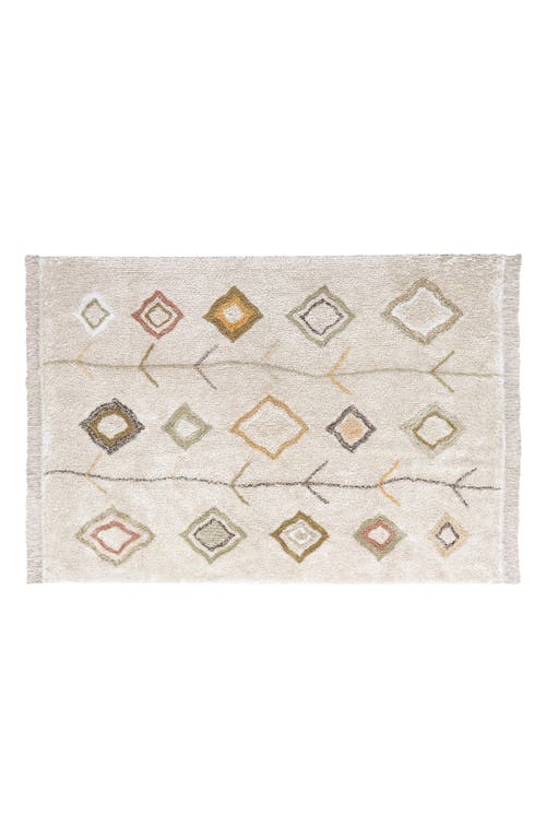 Lorena Canals Kaarol Earth Washable Cotton Rug in Natural at Nordstrom
