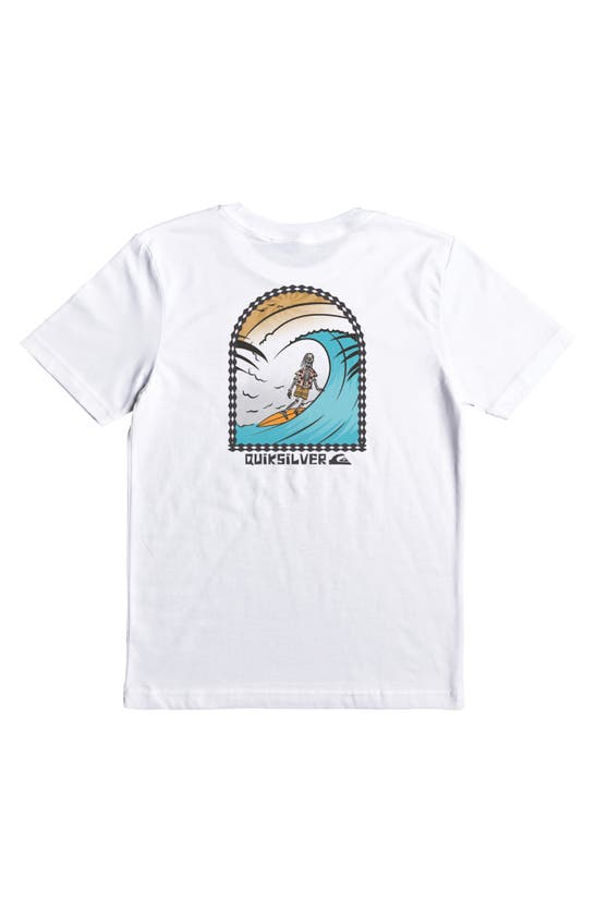 Shop Quiksilver Kids' Eternal Shred Graphic T-shirt In White