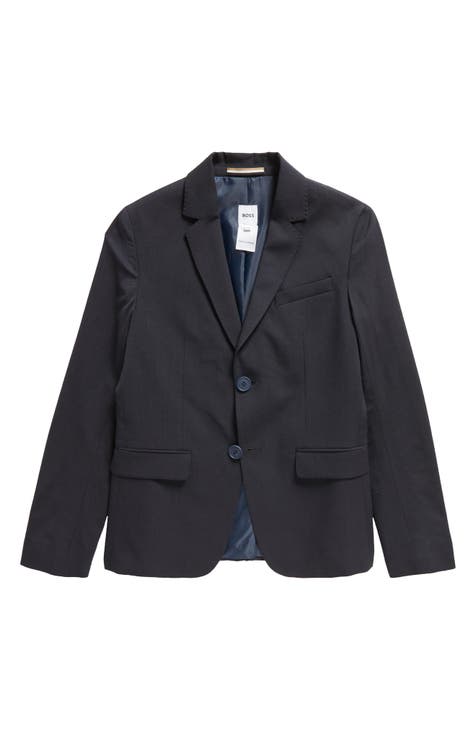 Kids' Notch Lapel Wool Blend Blazer (Little Kid & Big Kid)