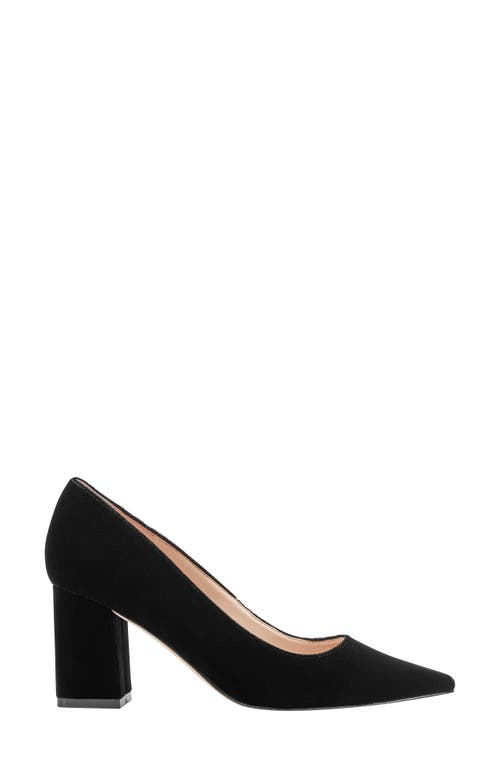 Shop Marc Fisher Ltd Zala Block Heel Pump In Black Suede