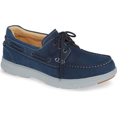 Samuel Hubbard New Endeavor Moc Toe Boat Shoe, Blue