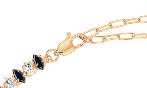 ETTIKA ETTIKA DAINTY MARQUISE CUBIC ZIRCONIA TENNIS NECKLACE