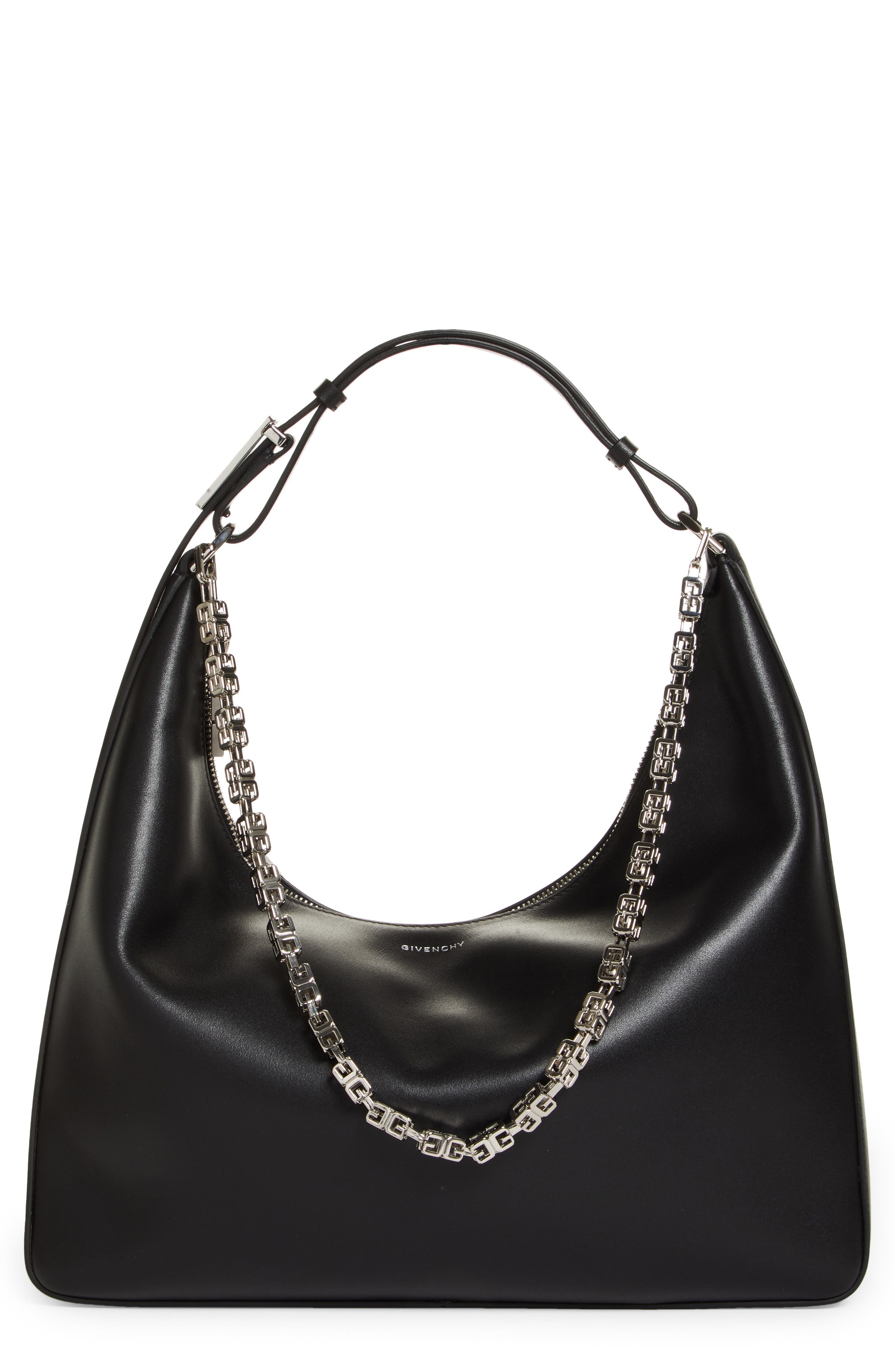 Givenchy Medium Moon Cutout Leather Hobo Bag in Dune at Nordstrom