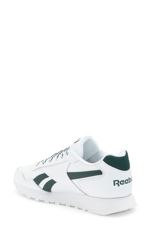 Shop Reebok Glide Sneaker In White/green/white