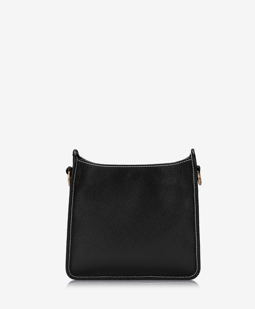 Gigi New York Elle Pebble Leather Crossbody Bag In Black