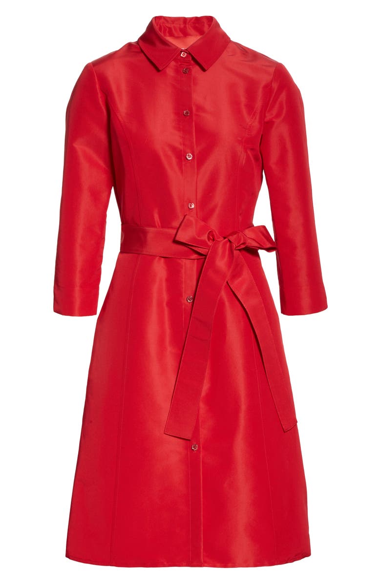 Carolina Herrera Belted Silk Shirtdress | Nordstrom