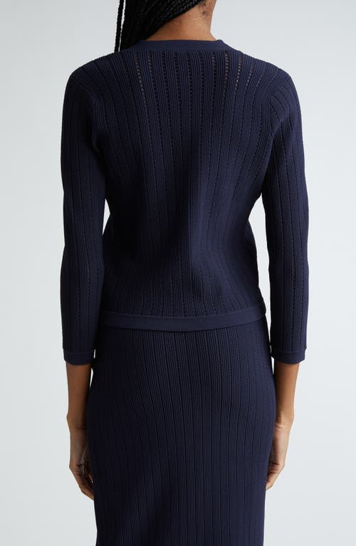 Shop L Agence L'agence Irvin Cardigan In Midnight/gold