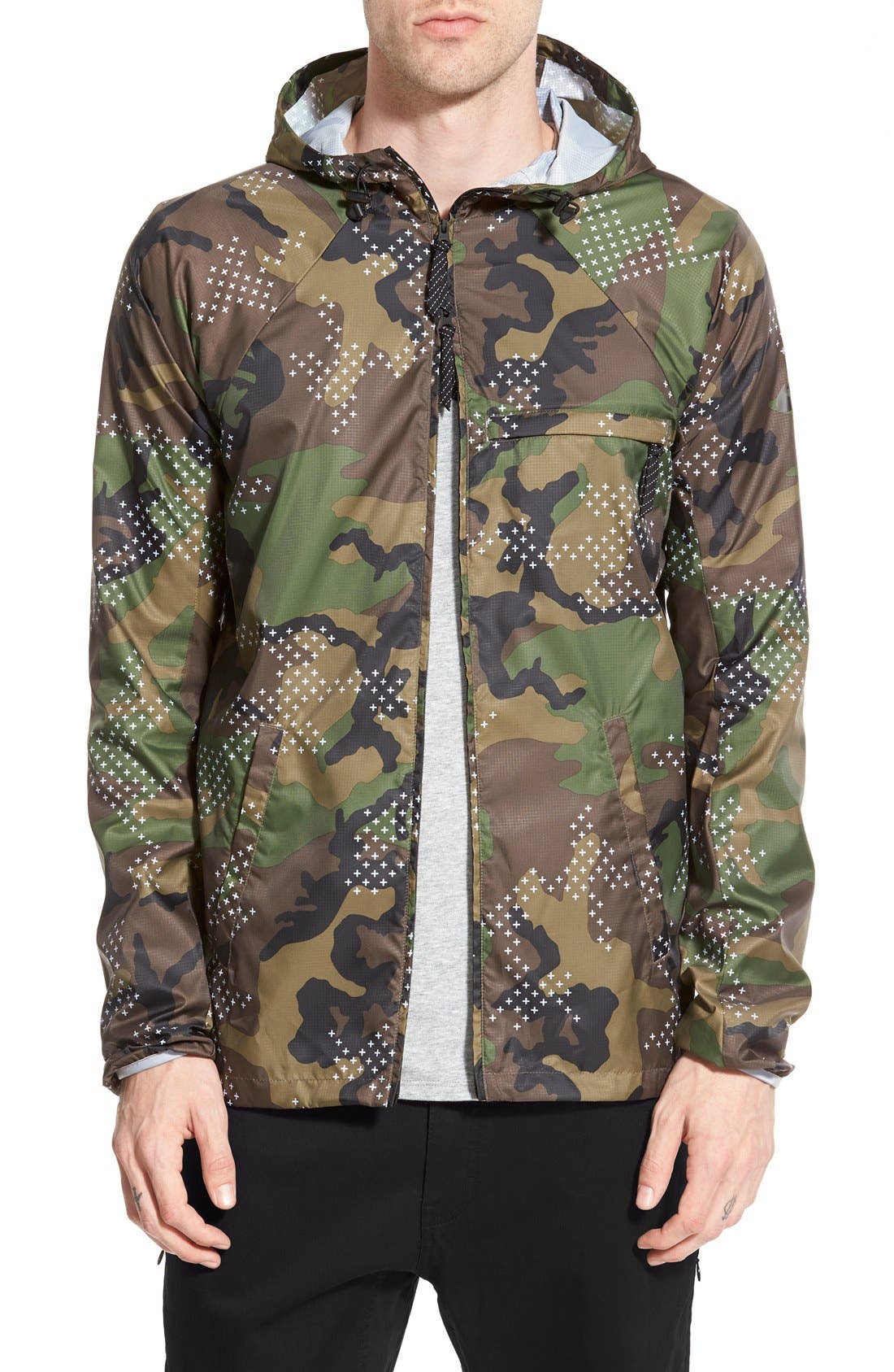 nike camo lightweight jacket