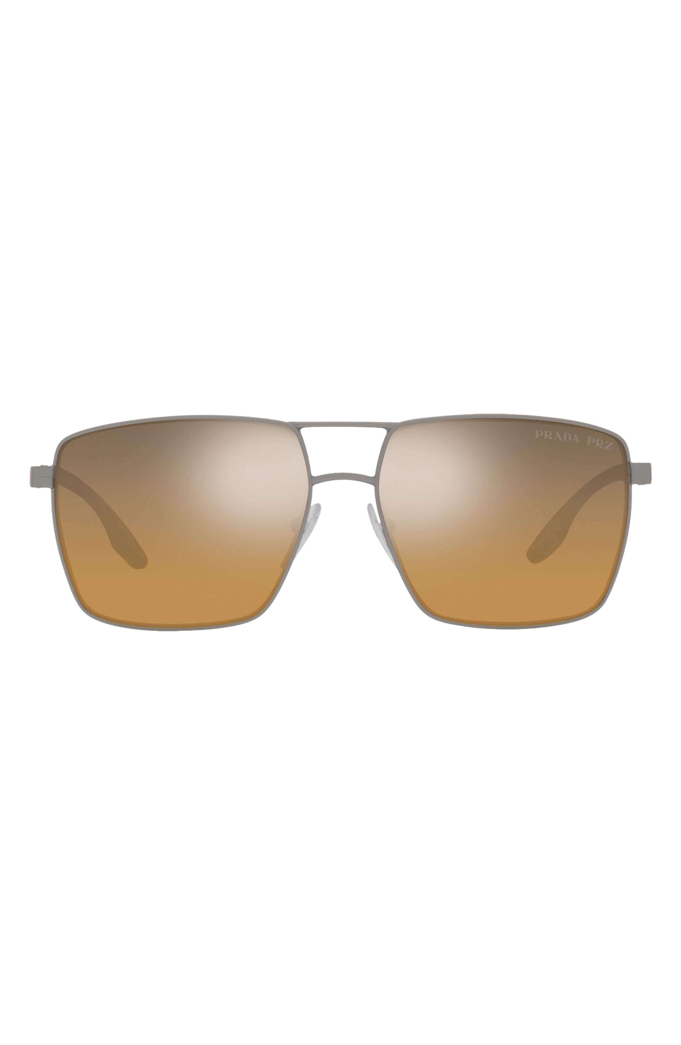 prada conceptual 59mm rectangle sunglasses