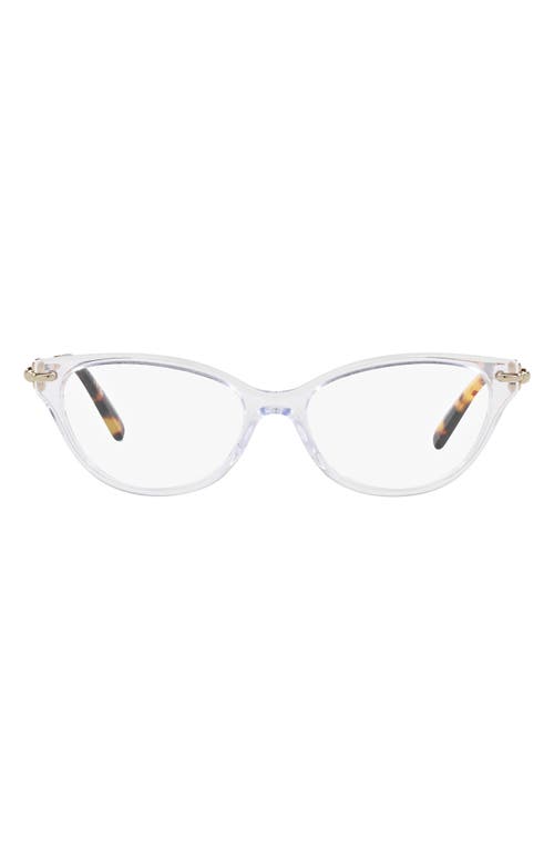 Tiffany & Co. 52mm Cat Eye Optical Glasses in Crystal at Nordstrom