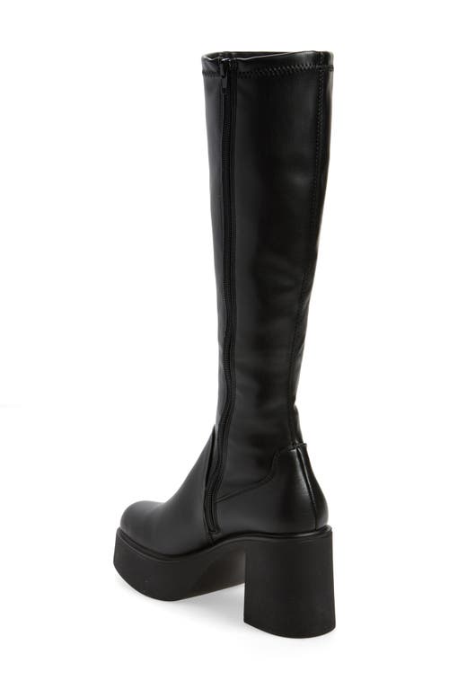 Steve Madden Konna Platform Knee High Boot In Black