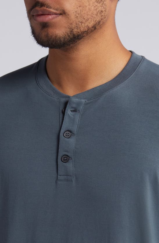 Shop Free Fly Flex Performance Henley In Midnight