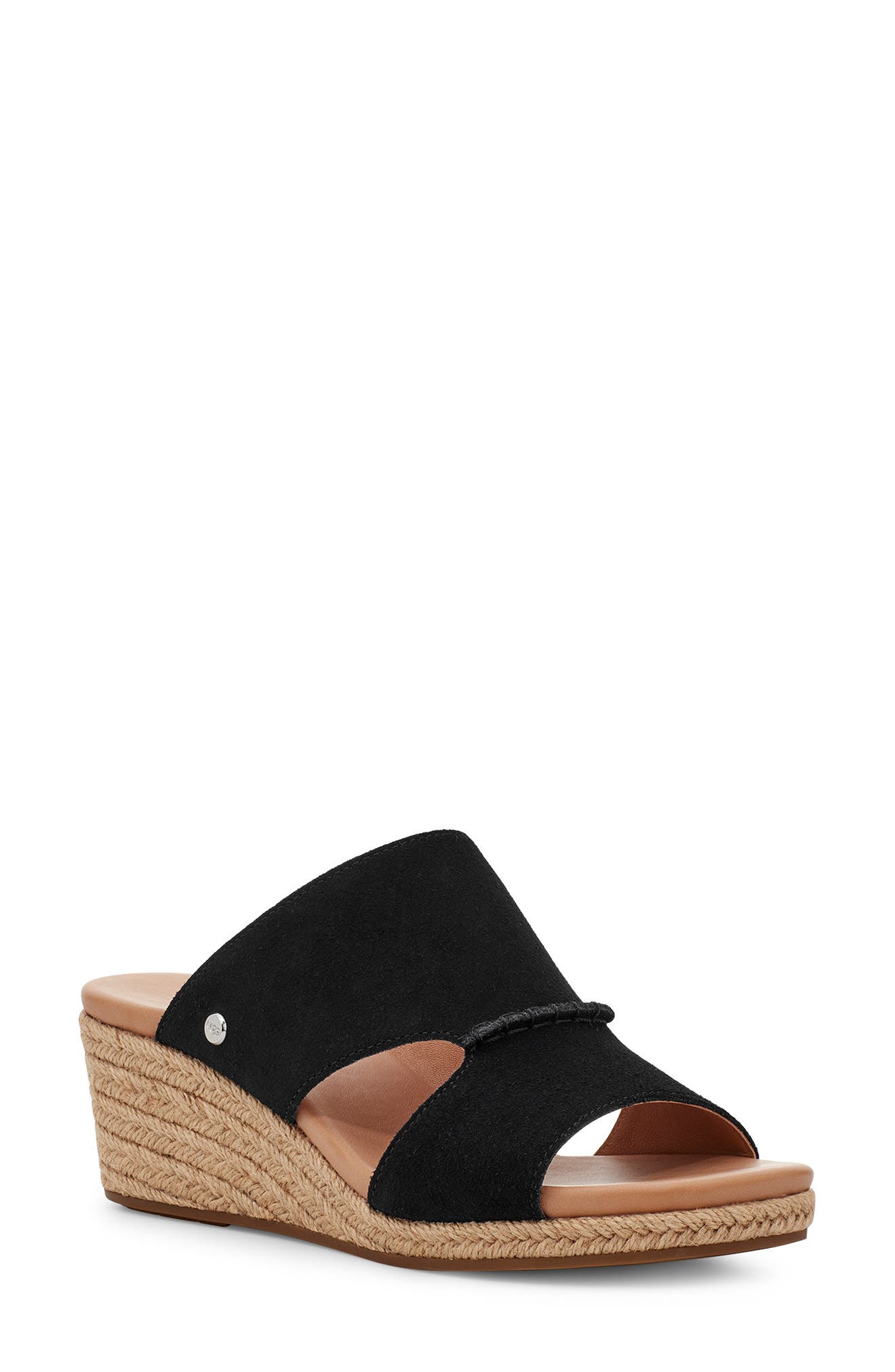 Ladies Womens Beauty Brown Slip On Flat Open Toe Wedge Holiday Gift Sandals Mule 