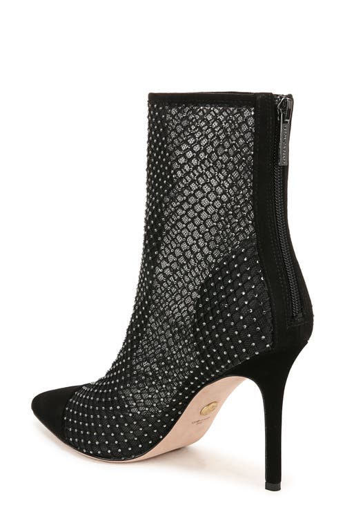 Shop Veronica Beard Lisa Cap Toe Mesh Bootie In Black Diamond