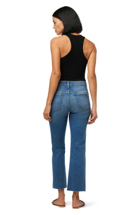 Shop Joe's The Callie High Waist Raw Hem Crop Bootcut Jeans In Glimpse