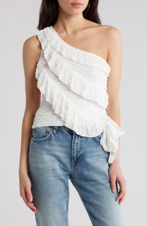 One-Shoulder Knit Top