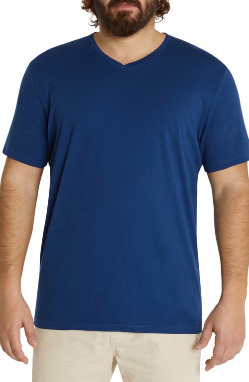 Johnny Bigg Essential V-Neck T-Shirt in Cobalt