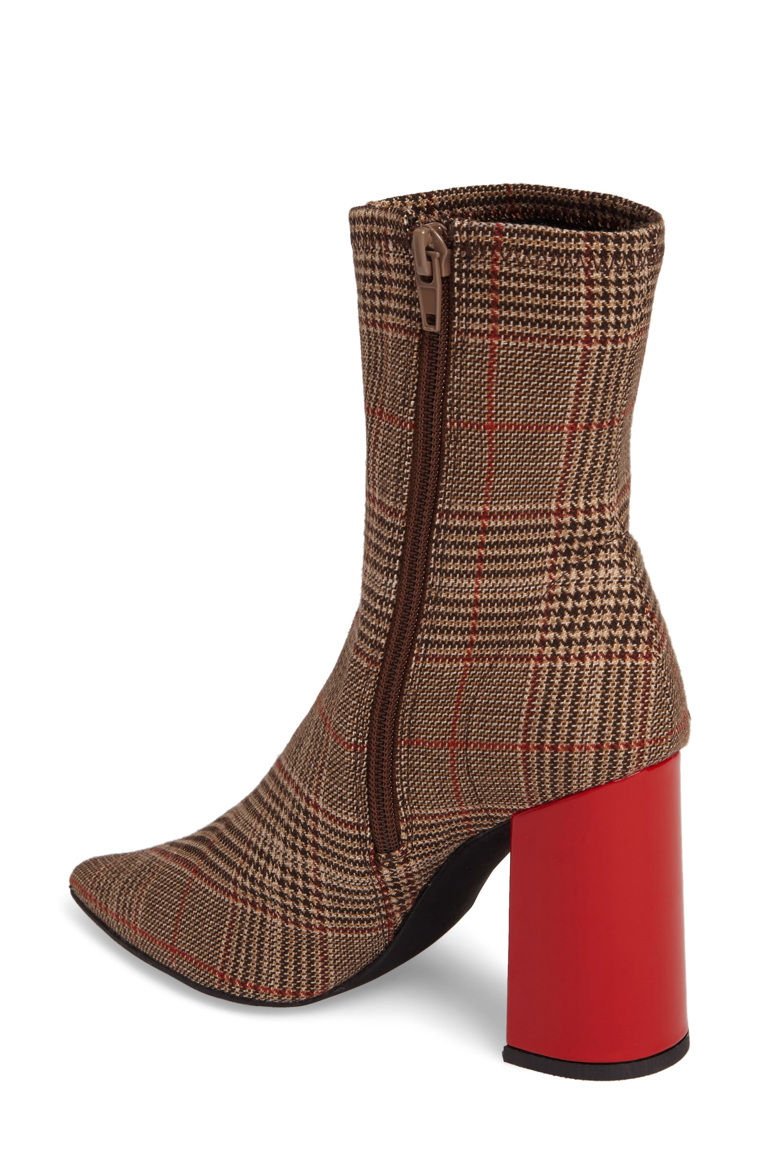 jeffrey campbell siren bootie plaid