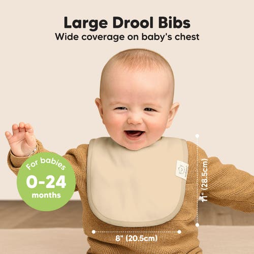 KEABABIES KEABABIES 8-PACK BABY DROOL BIBS 