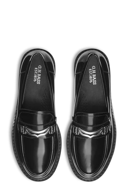 Shop G.h.bass Madison Penny Loafer In Black Patent