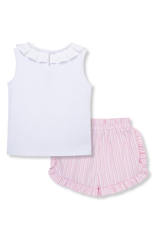 Shop Habitual Kids Kids' Ruffle Tank Top & Shorts Set In White