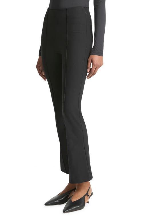 Shop Vince Pintuck Pleat Crop Flare Pants In Black