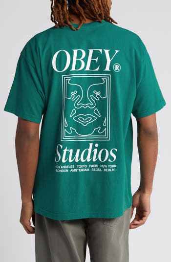 Obey Studios T-shirt, Obey, Shop Men's Logo Tees & Graphic T-Shirts  Online