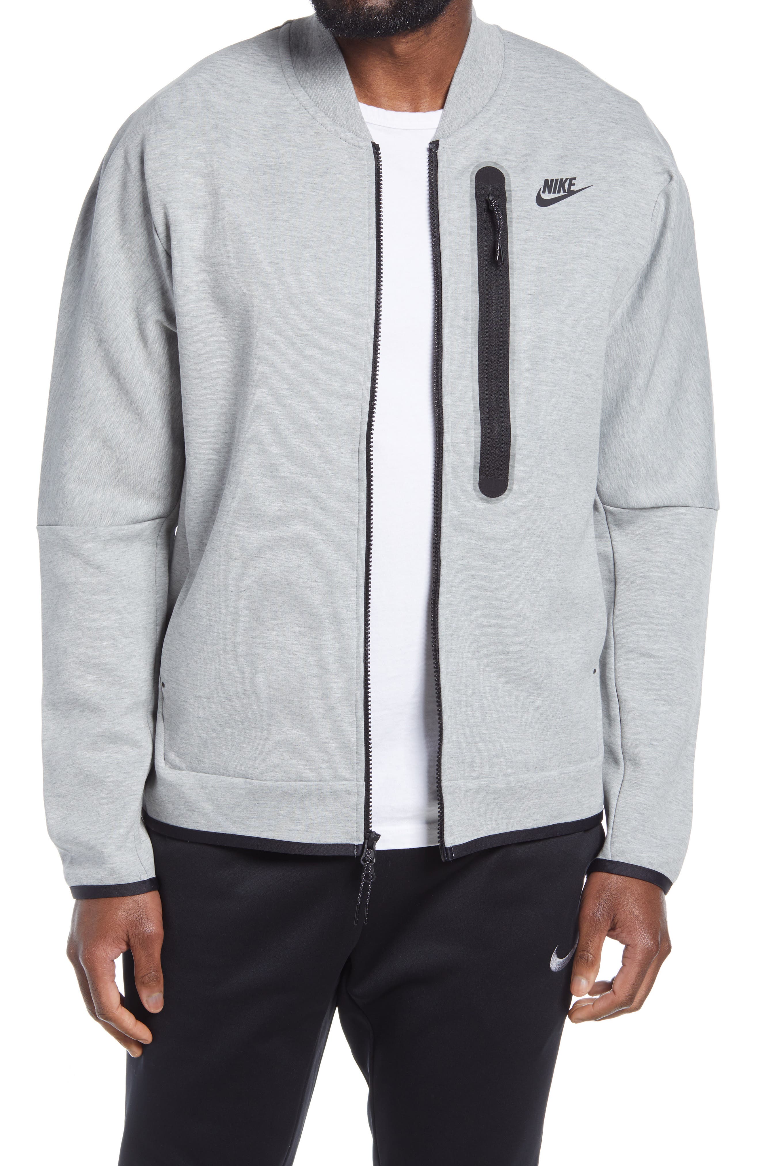 nike tech fleece bomber jacket