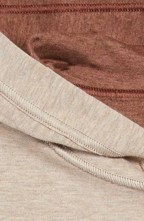 Johnston & Murphy Kids' Solid Reversible Hoodie In Rust/oatmeal