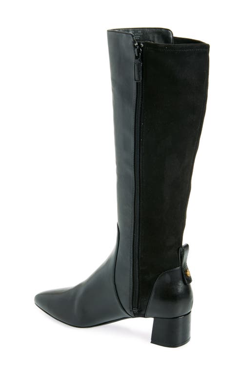 Cole Haan Hampshire Waterproof Riding Boot In Black Leather