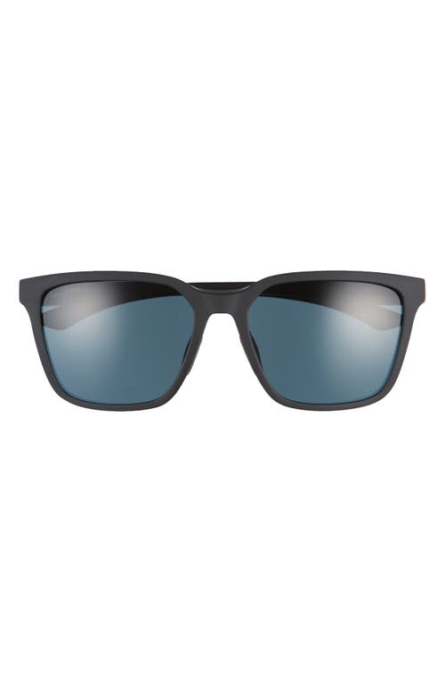 Smith Shoutout 57mm Chromapop™ Polarized Square Sunglasses In Matte Black/cp Polar Black