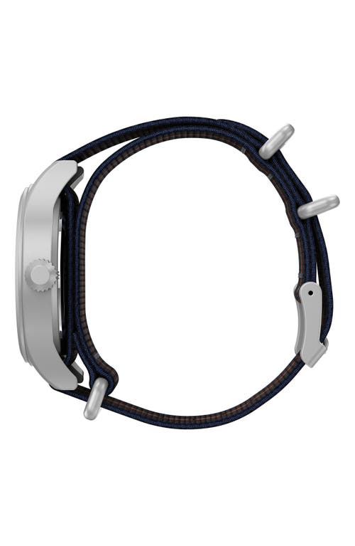 Timex Men's Expedition Sierra Strap Watch In Silver/white/blue